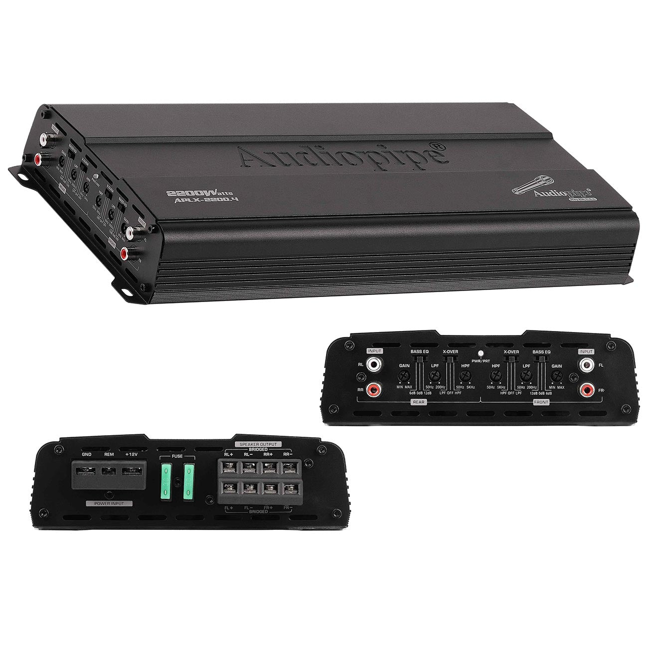 APLX22004 - Audiopipe 4 Channel Amplifier 2200 Watts Max
