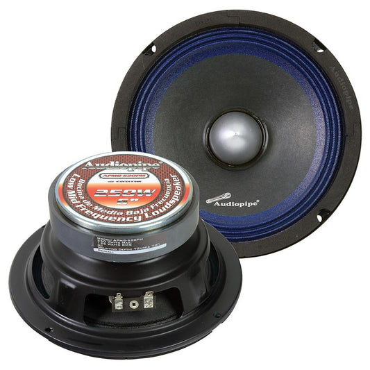 APMB620PM - Audiopipe Low Mid Frequency Loudspeaker 6" 250W Max Each