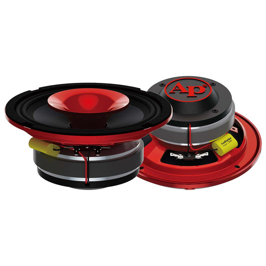APMB628GHRED - Audiopipe 6.5" 2-Way Compression Horn Mid-Range Loudspeaker 150W RMS/300W Max - Red Eye Candy