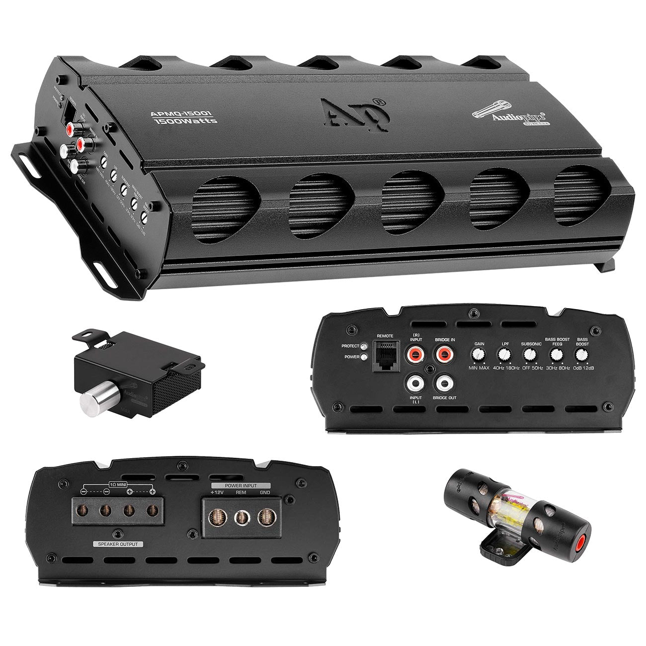 APMQ15001 - Audiopipe Mini Monoblock Amplifier 1500W RMS