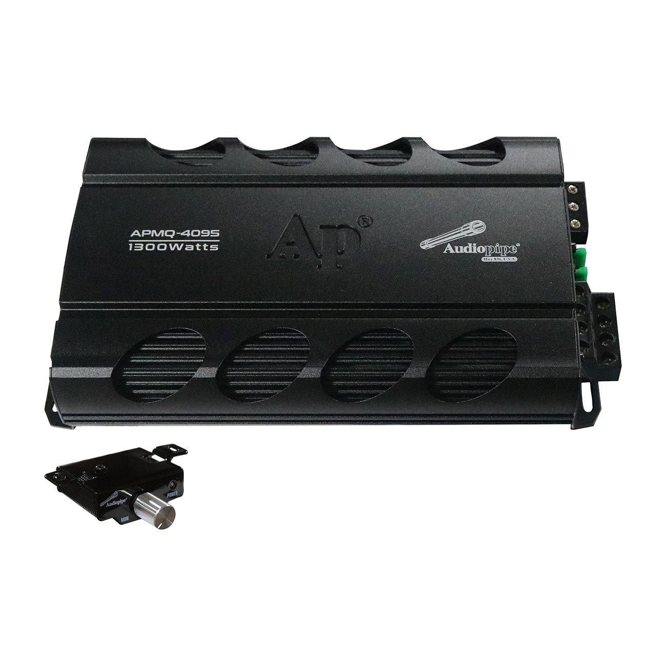 APMQ4095 - Audiopipe Mini 4 Channel Amplifier 1300W MAX