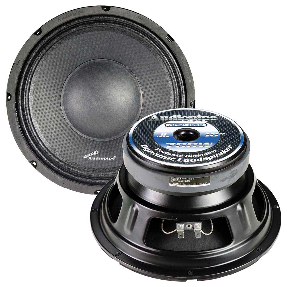APSP1050 - Audiopipe 10" Low Mid Frequency Speaker 350W RMS/700W Max 8 Ohm