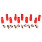 B4R - Orion Wired Series Barrier Spade Terminal 4 Gauge #10 Gold – Red (10 Pack)