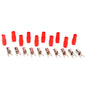 B8R - Orion Wired Series Barrier Spade Terminal 8 Gauge #10 Gold – Red (10 Pack)