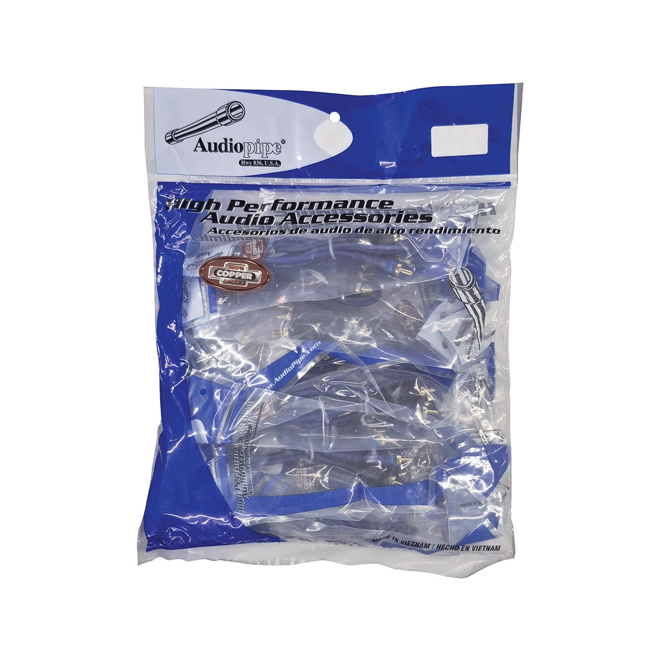 BMVBLS1.5 - Audiopipe 1.5' Superflex RCA Cable (10 Pack)