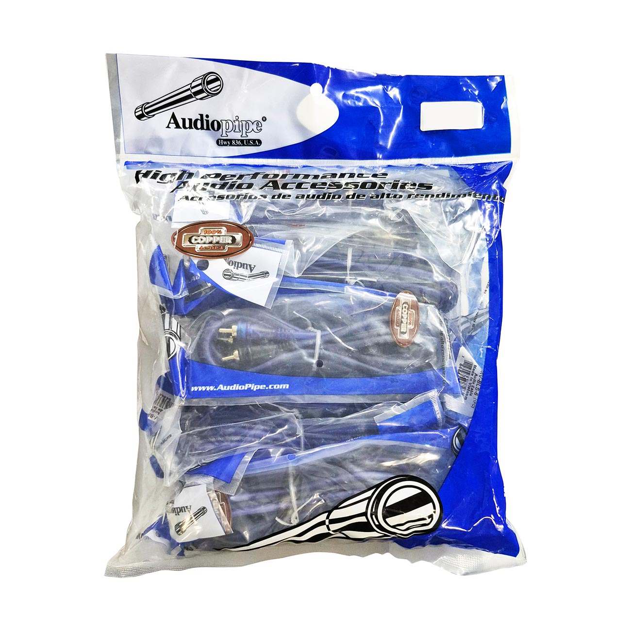 BMVBLS3 - Audiopipe 3' Superflex RCA Cable (10 Pack)