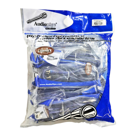 BMVBLS6 - Audiopipe 6' Superflex RCA Cable (10 Pack)