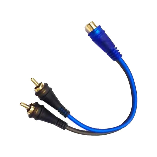 BMVBLSYF2M - Audiopipe 1F/2M Y-Splitter Superflex RCA Cable (10 Pack)