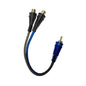 BMVBLSYM2F - Audiopipe 1M/2F Y-Splitter Superflex RCA Cable (10 Pack)