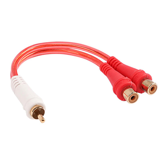 BMVGYM2F - Audiopipe Oxygen Free 1M/2F Y-Splitter RCA Cable