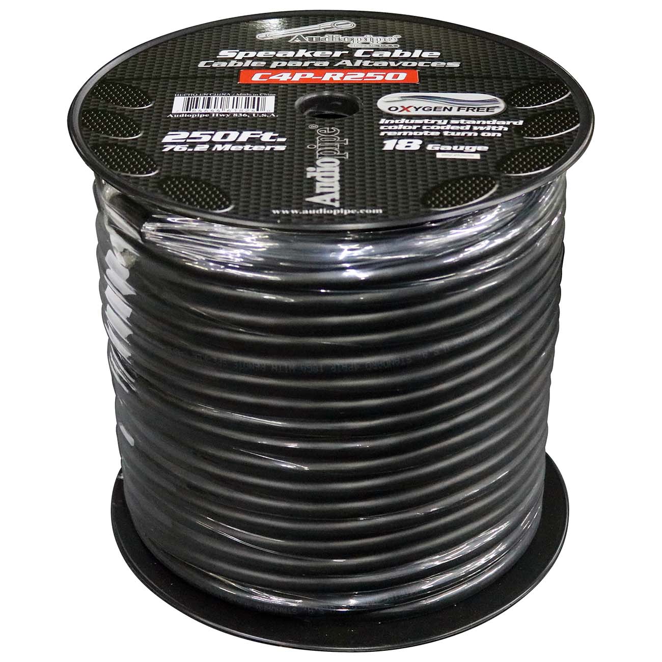 C4PR250 - Audiopipe 9 Conductor 18 Gauge 250 Feet Speed Cable