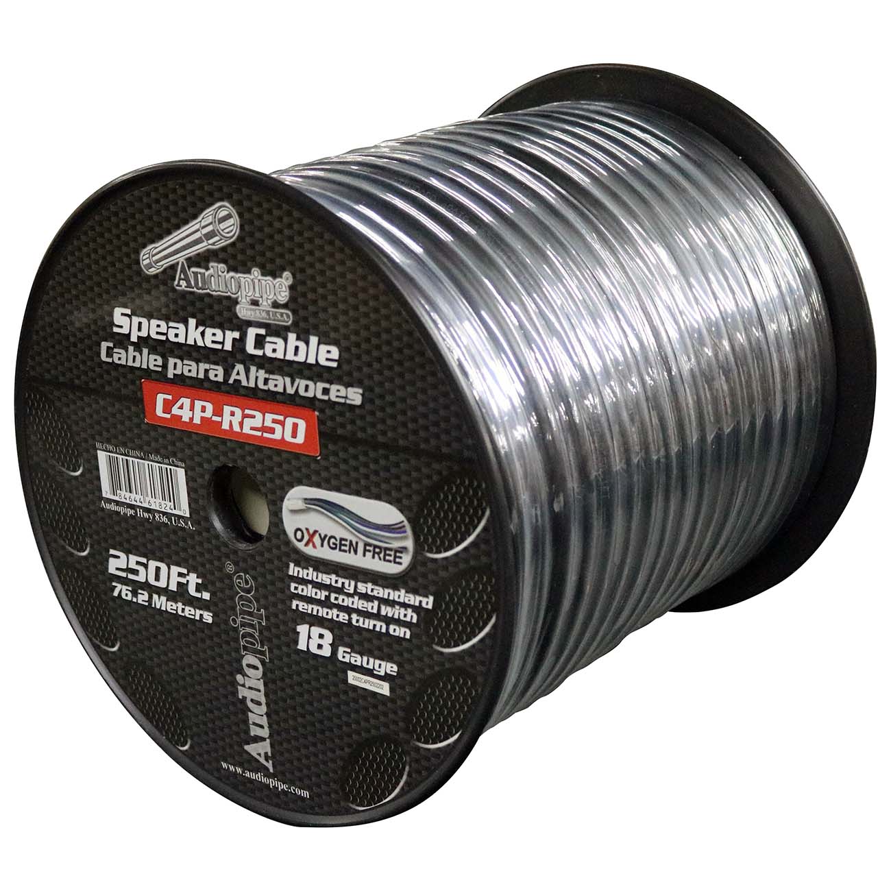 C4PR250 - Audiopipe 9 Conductor 18 Gauge 250 Feet Speed Cable