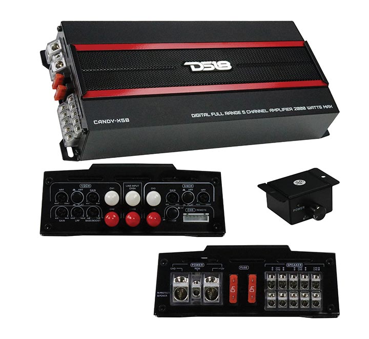 CANDYX5B - DS18 5 Channel Amplifier 800W RMS/2000W MAX