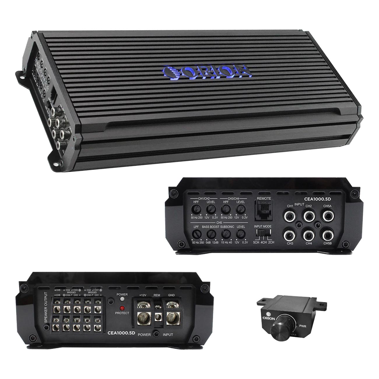 CEA10005D - Orion Cobalt Elite Compact Class-D 5 Channel Amplifier 1000 Watt RMS