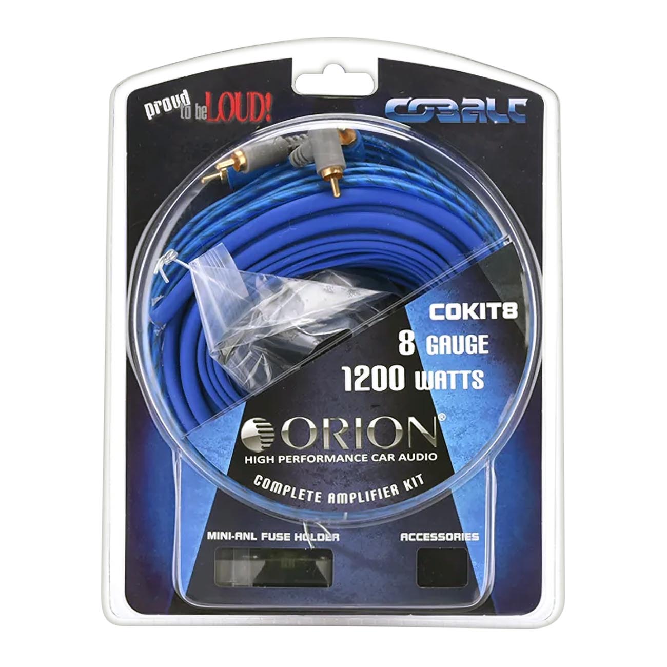 COKIT8 - Orion Cobalt 8 Gauge Amplifier Wiring Kit - 1200 Watts