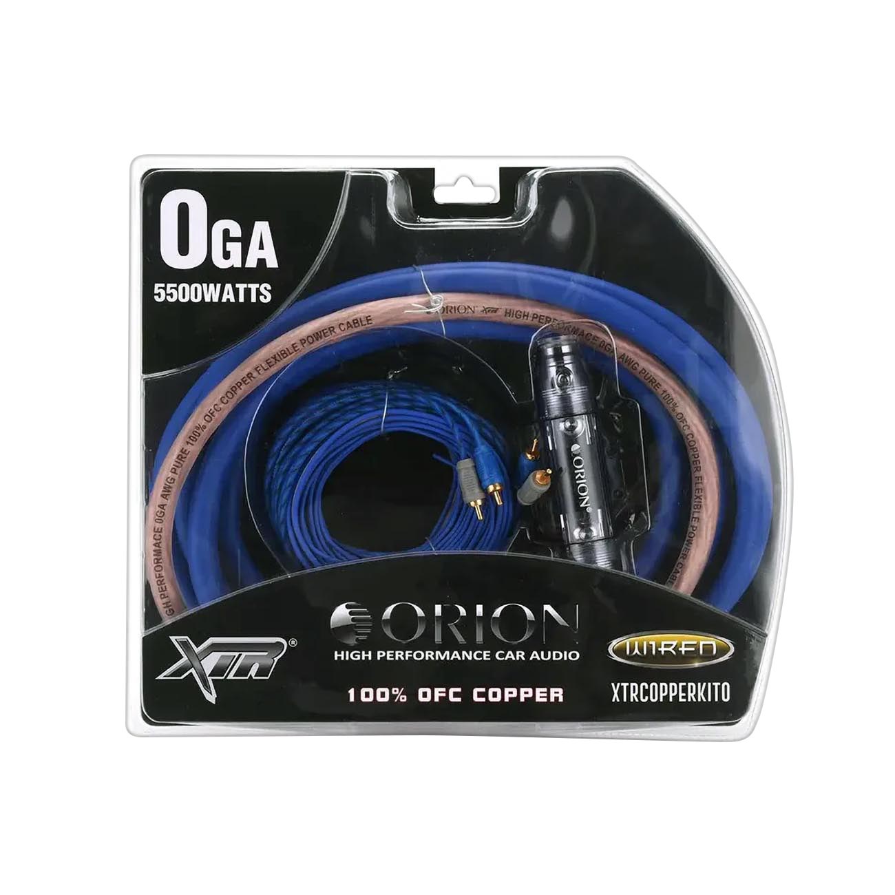 COPPERKIT0 - Orion XTR 0 Gauge Amplifier Wiring Kit 100% OFC Copper - 5500 Watts