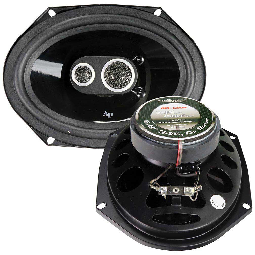 CPL6800 - Audiopipe 6x8 3-Way Car Speakers