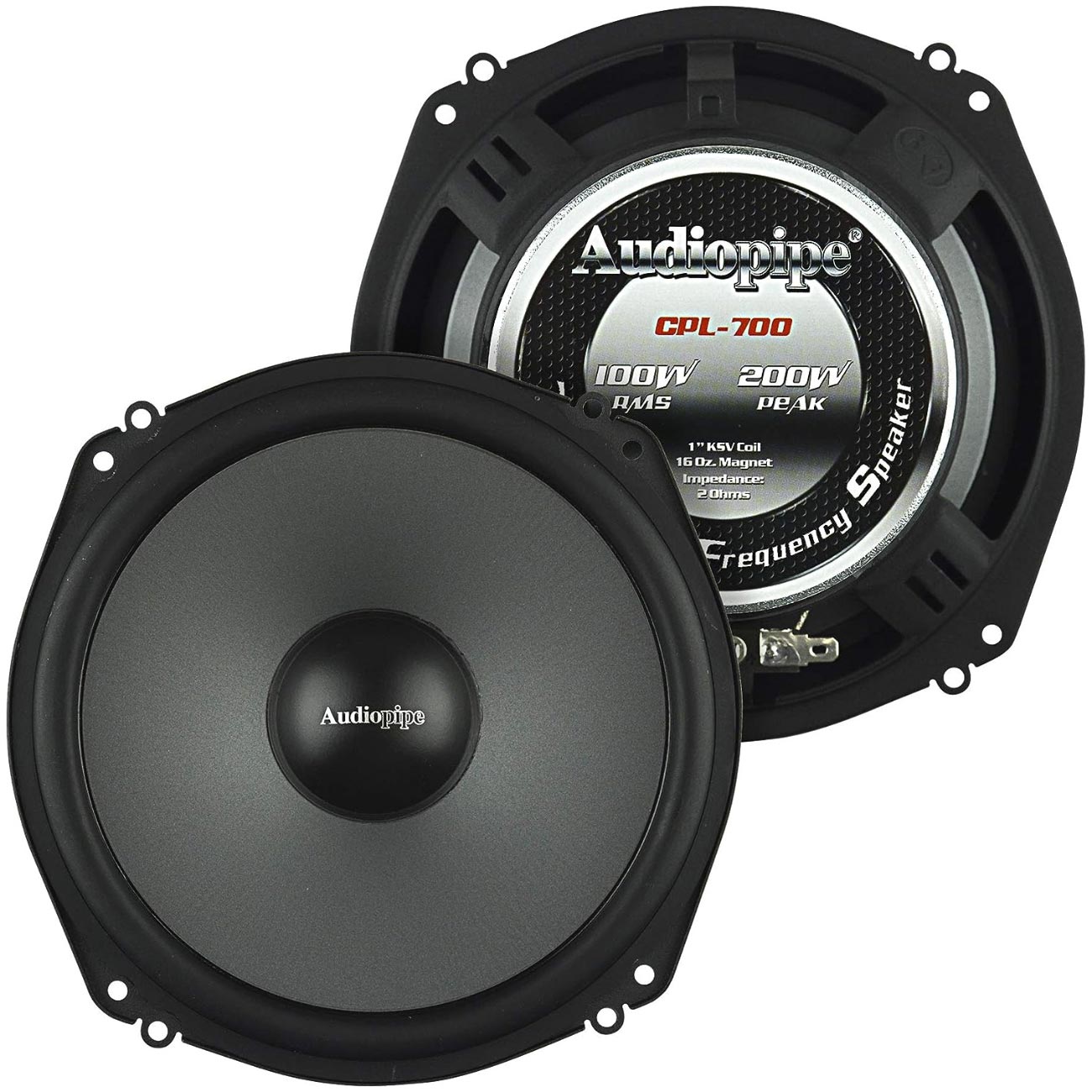 CPL700 - Audiopipe Shallow Mount 7” Low Mid Frequency Speaker (Pair)