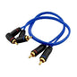 CR15FT - Orion 1.5' CCA 2-Channel RCA Cable - Translucent Blue