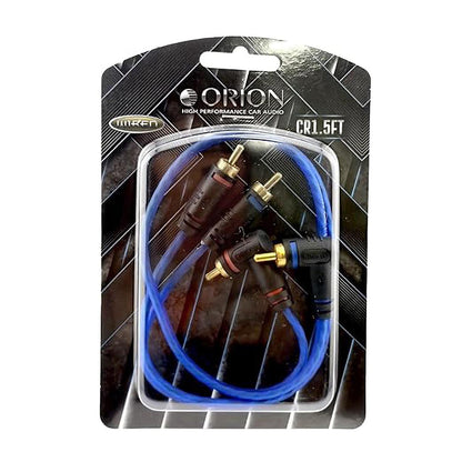 CR15FT - Orion 1.5' CCA 2-Channel RCA Cable - Translucent Blue