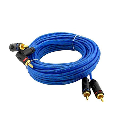 CR17FT - Orion 17' CCA 2-Channel RCA Cable - Translucent Blue