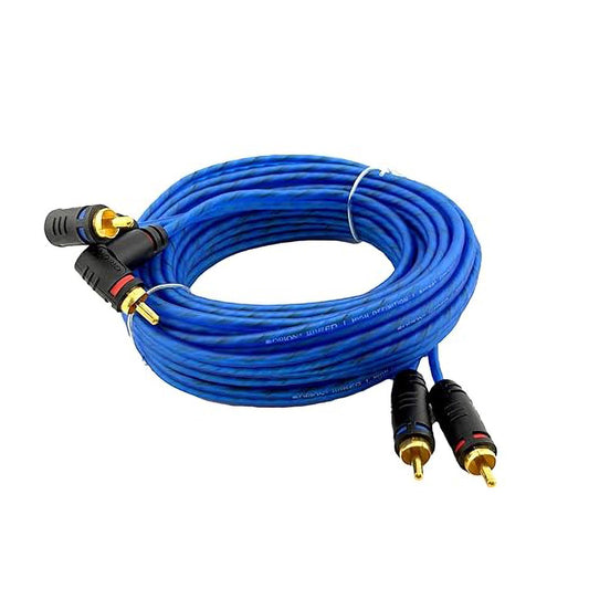 CR17FT - Orion 17' CCA 2-Channel RCA Cable - Translucent Blue