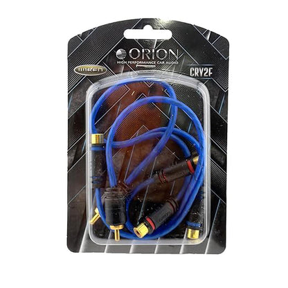 CRY2F - Orion 1 Male / 2 Female RCA Y-Cable - Translucent Blue (2-Pack)