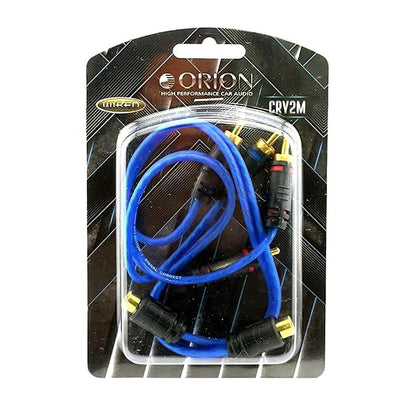 CRY2M - Orion 1 Female/2 Male RCA Y-Cable - Translucent Blue (2-Pack)