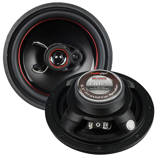 CSL1623AR - Audiopipe Redline 6.5" 3 way 5 oz magnet car speaker slim style(pair)