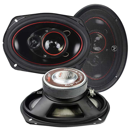 CSL6923R - AUDIOPIPE Redline Speaker 6X9" 3-WAY (pair) 400 WATT PP CONE