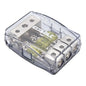 DBF1434 - Orion Cobalt Mini ANL 1 In/3 Out 4/8 ga. Distribution Block with (3) 100A MANL Fuses