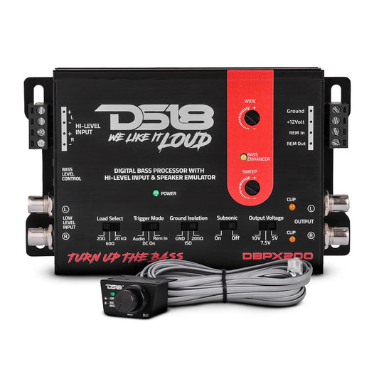 DBPX200 - DS18 Digital Bass Processor With Hi to Low Signal Converter & Speaker Emulator