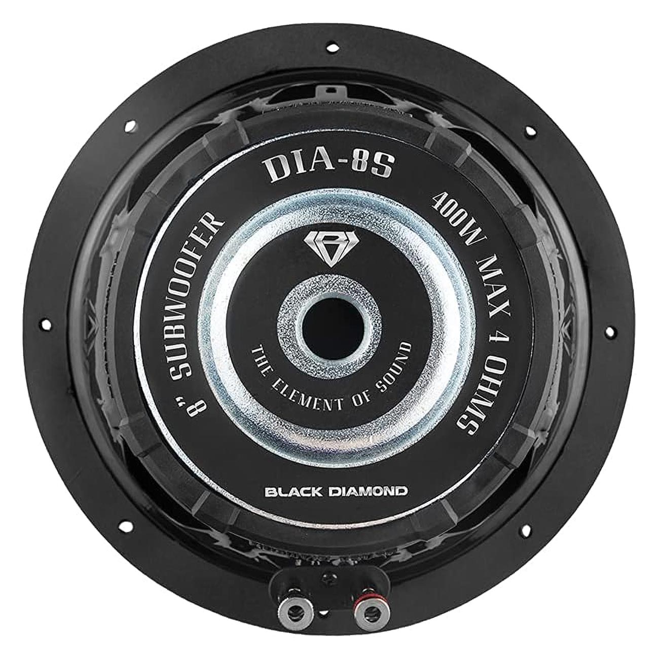 DIA8S - Black Diamond 8" Subwoofer 4-Ohm Svc 400 Watts
