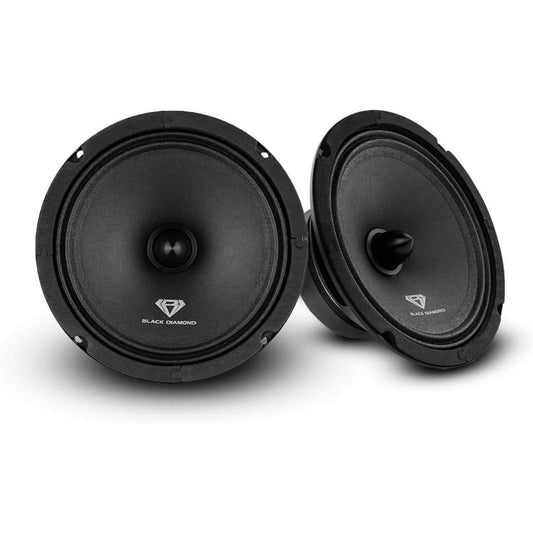 DIACM84B - Black Diamond 8" Mid-range LoudSpeaker With Bullet 4-Ohm 140 Watts