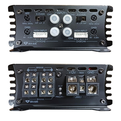 DIAK4S - Black Diamond Full Range Class D 4-Channel Amplifier