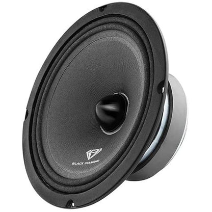 DIAM84B - Black Diamond 8" Mid-range LoudSpeaker With Bullet 4-Ohm 550 Watts