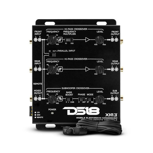 DSXM3 - DS18 3-Way Electronic Crossover with Remote Bass Control