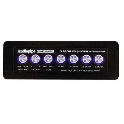 EQ47BMOTO - Audiopipe 4 Band 7V Graphic Equalizer