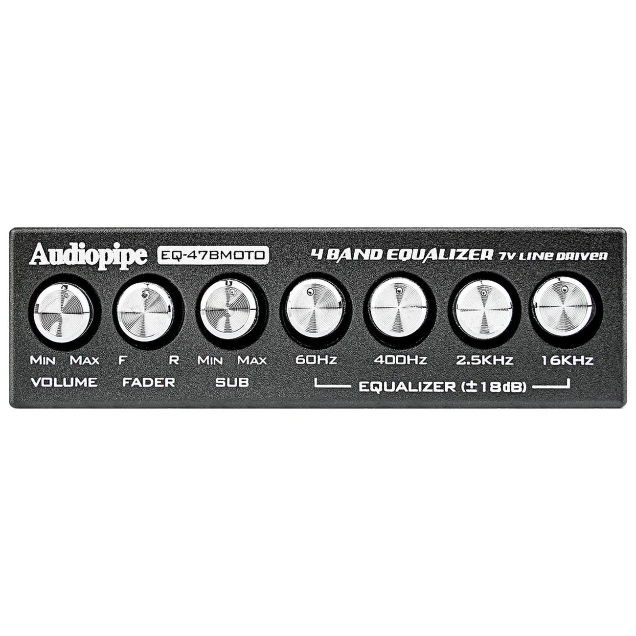 EQ47BMOTO - Audiopipe 4 Band 7V Graphic Equalizer
