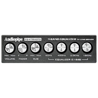 EQ47BMOTO - Audiopipe 4 Band 7V Graphic Equalizer