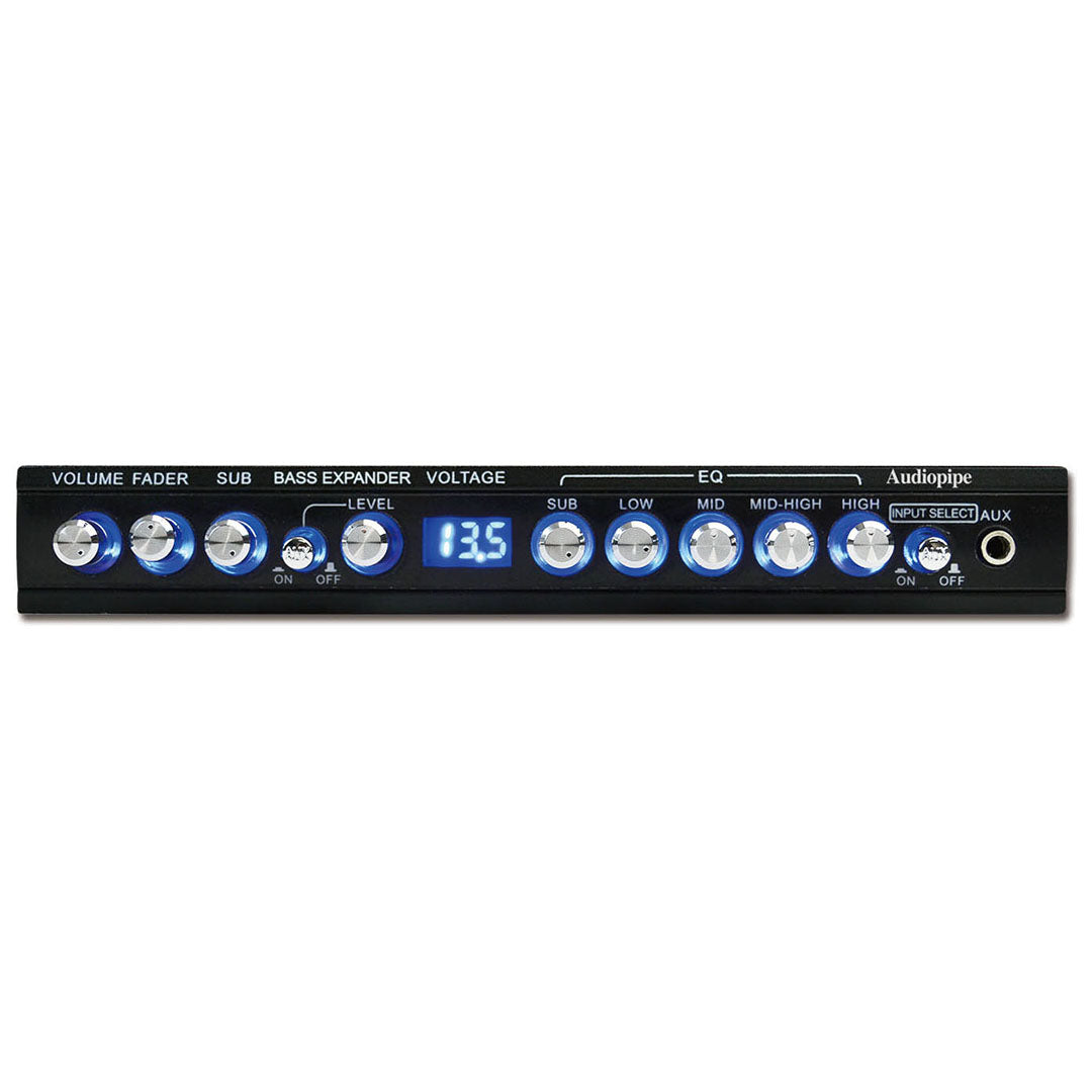 EQ515DXP - Audiopipe 5 Band Graphic Equalizer with 9 Volt Line Driver Output