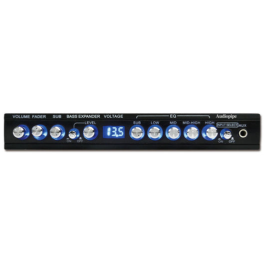EQ515DXP - Audiopipe 5 Band Graphic Equalizer with 9 Volt Line Driver Output
