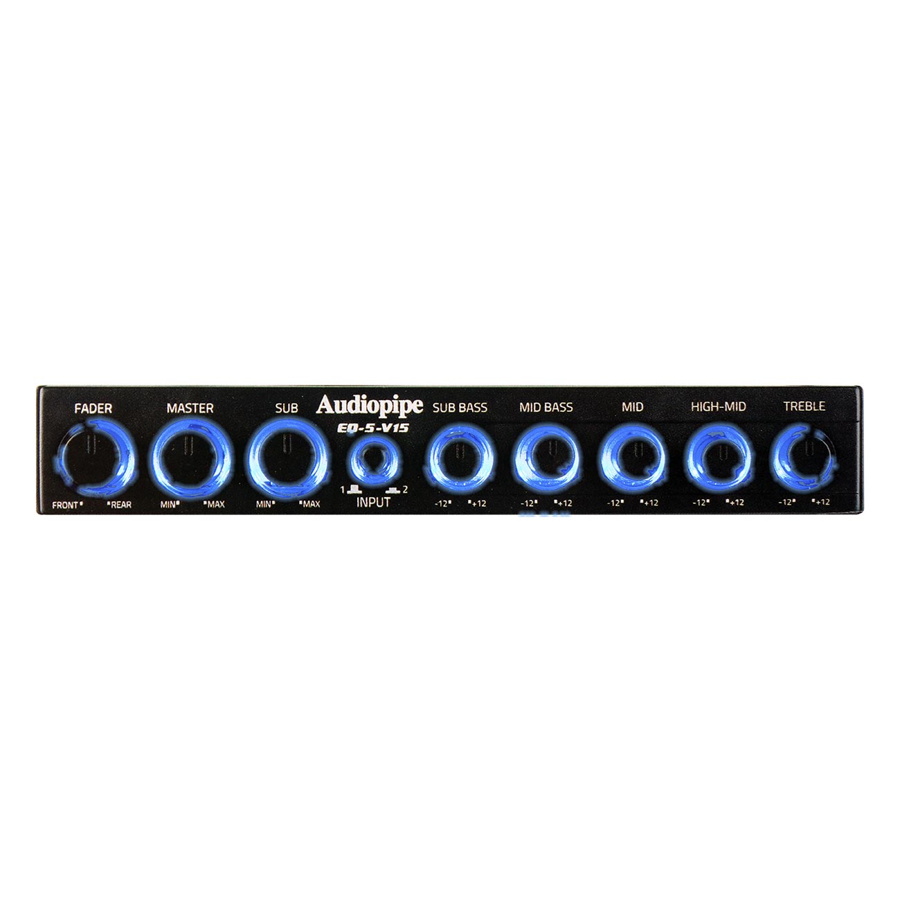 EQ5V15 - Audiopipe 5 Band Graphic Equalizer with Subwoofer Control & 15V Line Driver