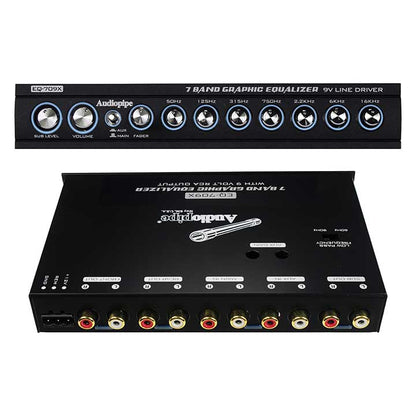 EQ709X - Audiopipe 7 Band Equalizer