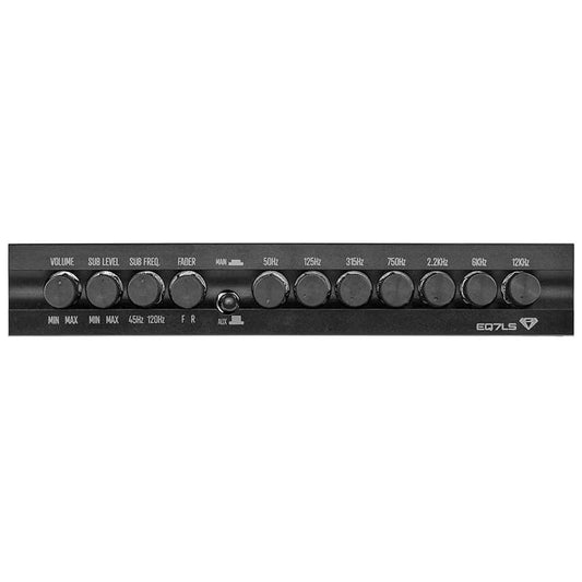 EQ7LS - Black Diamond Half DIN 7 Band Equalizer