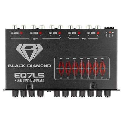 EQ7LS - Black Diamond Half DIN 7 Band Equalizer