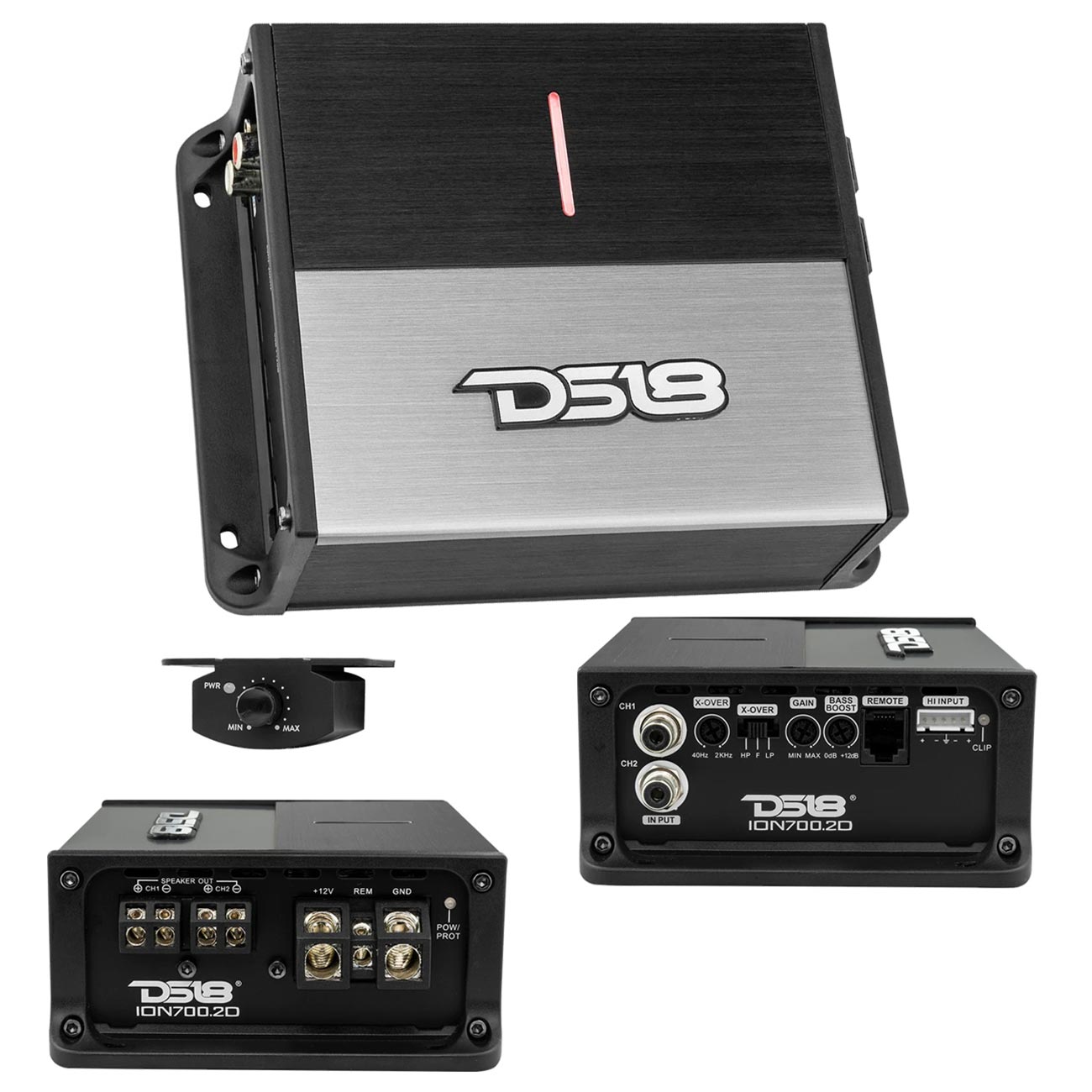 ION7002D - DS18 Class D Full Range Compact Amplifier 2 Channel 700 Watts