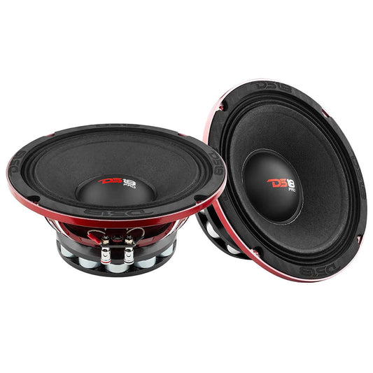 PRONEO8R - DS18 8" Neodymium Rings Midrange Speaker 400W RMS/800W Max 4 Ohm (Sold Each)