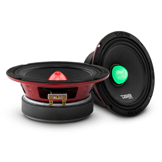 PROX64BMRGB - DS18 PRO-X 6.5" Mid-Range Loudspeaker with RGB Light Bullet - 250W RMS/500W Max (Sold Each)