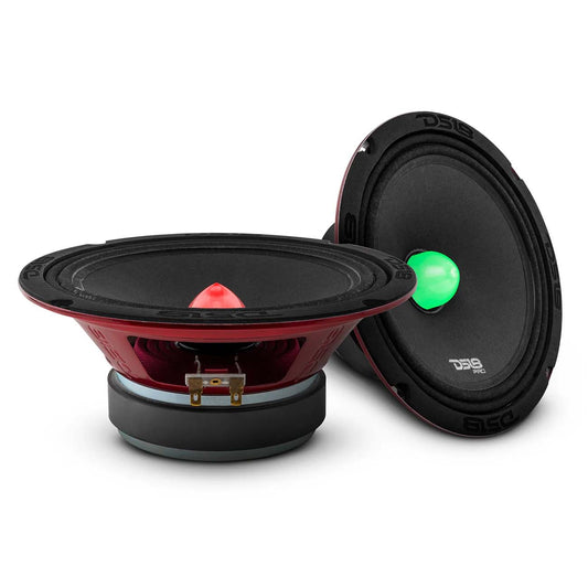 PROX84BMRGB - DS18 8" Mid-Range Speaker with Illuminated Bullet 275W RMS/550W Max 4 Ohm